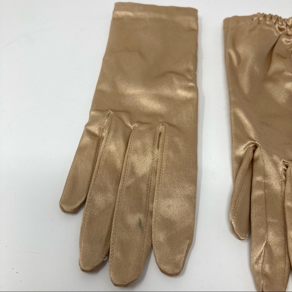 Vintage Simpson’s gold satin gloves size 7 - Picture 7 of 8